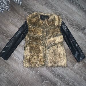 Faux fur jacket